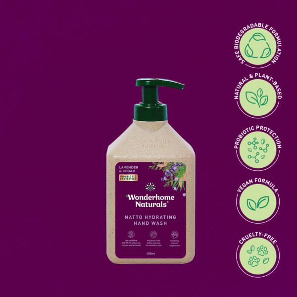 Natto Hydrating hand wash- lavender cedar 450ml_1