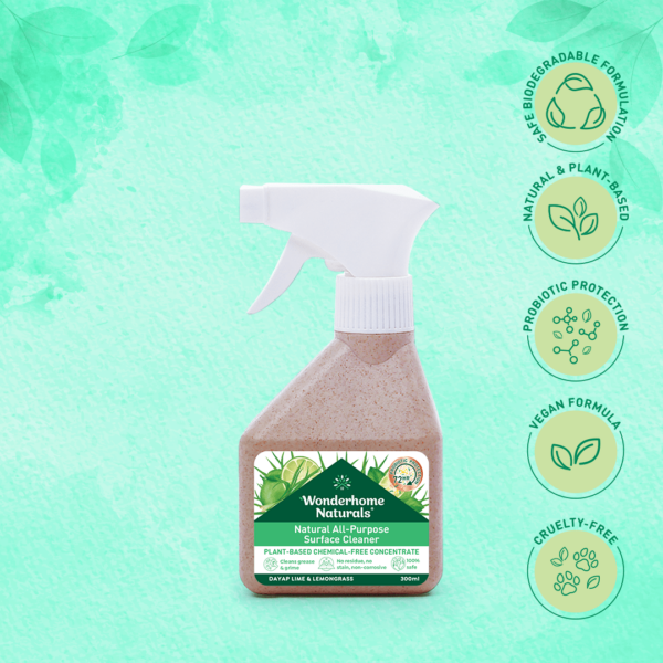 Natural All-Purpose Surface Cleaner 300ML Dayap Lime Lemon Grass (F)-min