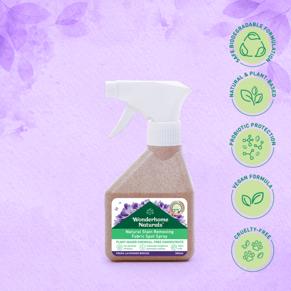 Natural Stain Removing Fabric Spot Spray 300ml_ Fresh Lavender (F)