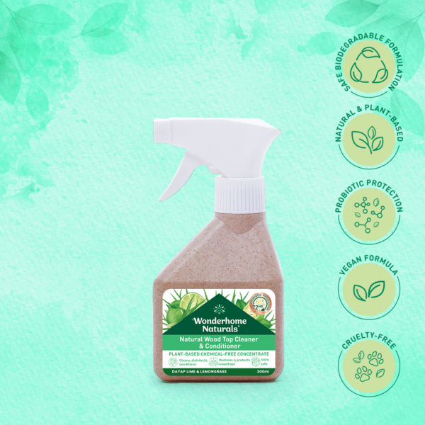 Natural Wood Top Cleaner _ Conditioner 300ML Dayap Lime Lemongrass (F)