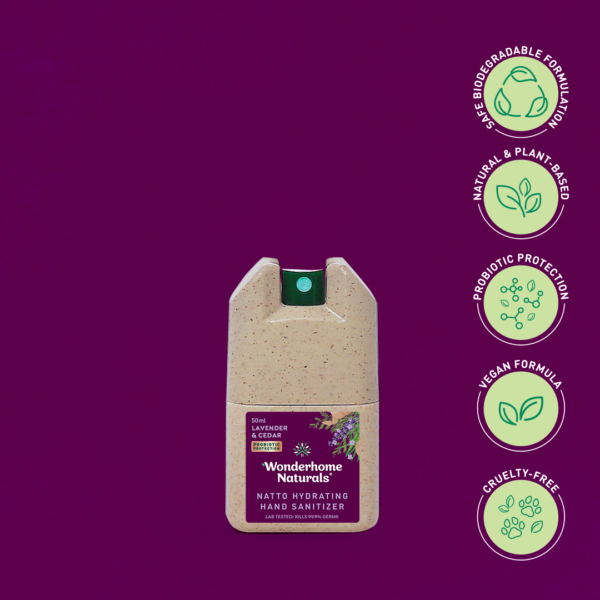 Natto Hydrating hand sanitizer - lavender cedar 50ml_1
