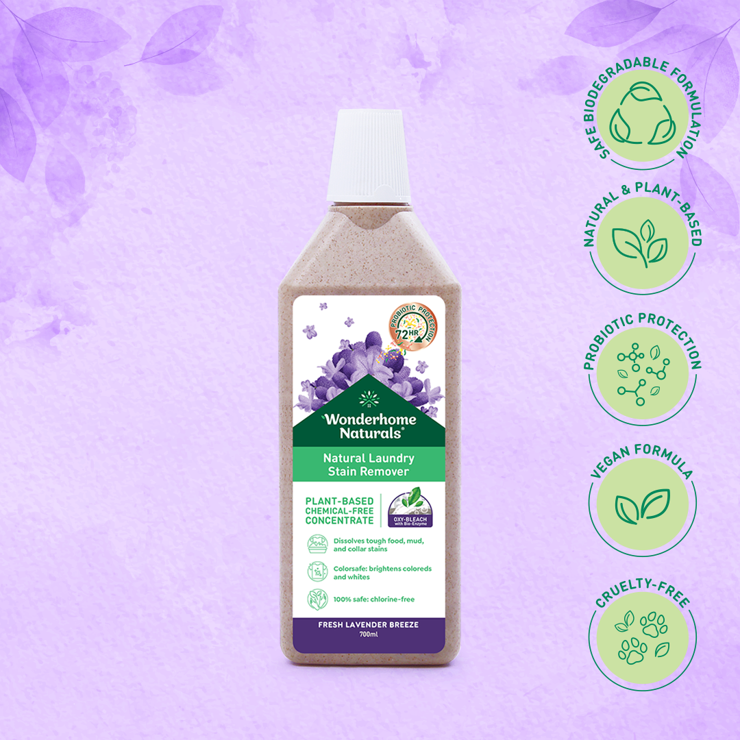 Natural Laundry Stain Remover 700ml Fresh Lavander Breeze (F)
