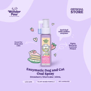 WonderPaw Enzymatic Dog and Cat Oral Spray Strawberry Shortcake 60ml