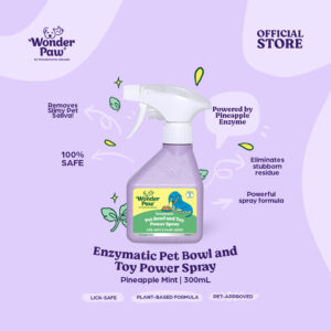 WonderPaw Enzymatic Pet Bowl and Toy Power Spray Pineapple Mint 300ml