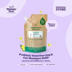 Wonderpaw Probiotic Waterless Dog & Cat  Shampoo Refill Pouch